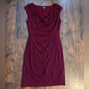 Ralph Lauren Deep Red Midi Dress